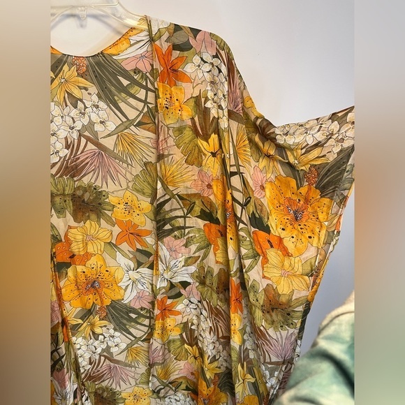 Macchia Di Ruggine Floral Kimono Citrus Colors - Picture 2 of 8